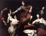 VALENTIN DE BOULOGNE The Judgment of Solomon  at oil